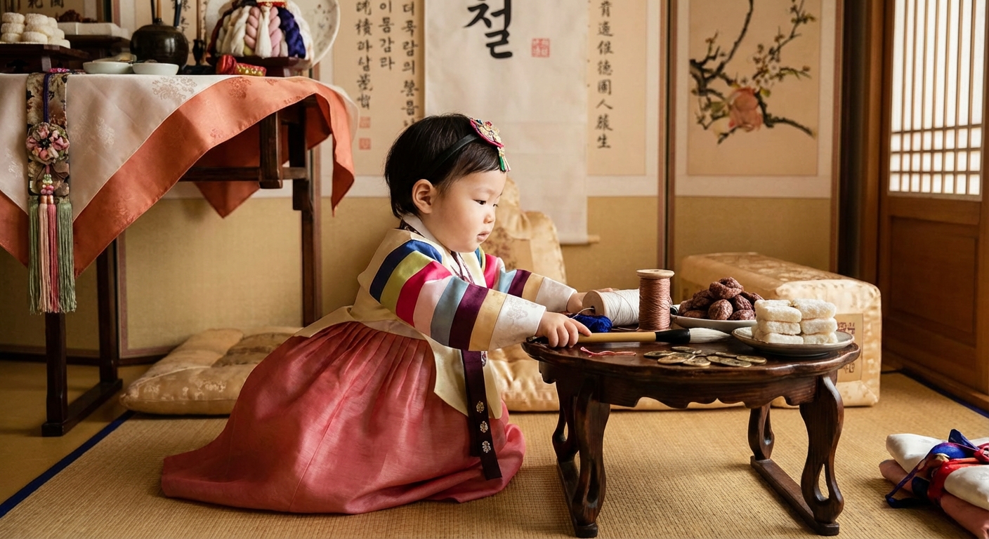 아기 인생을 점치는 순간, 돌잡이 풍속에 담긴 의미와 현대적 변주