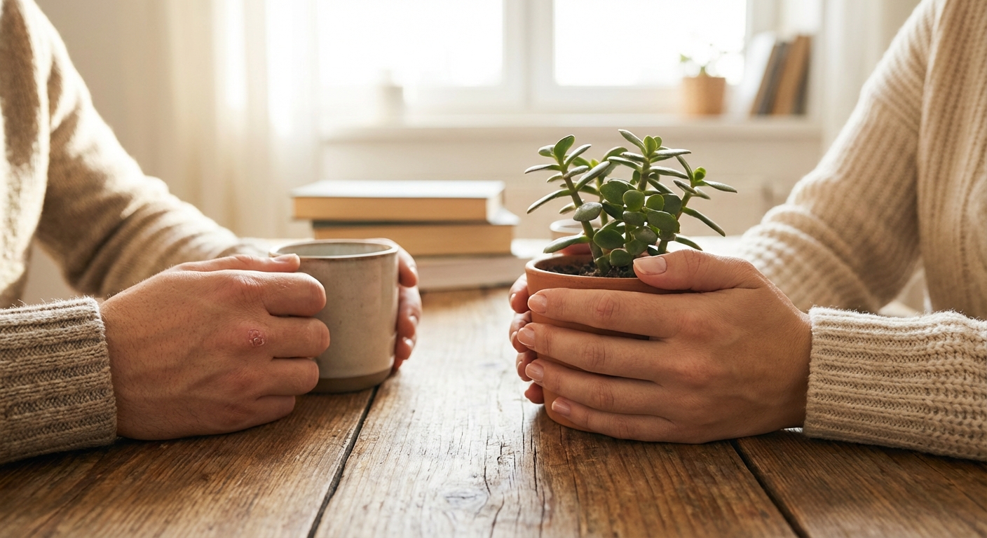 손톱을 물어뜯는 모습 또는 손톱 건강 비교 이미지