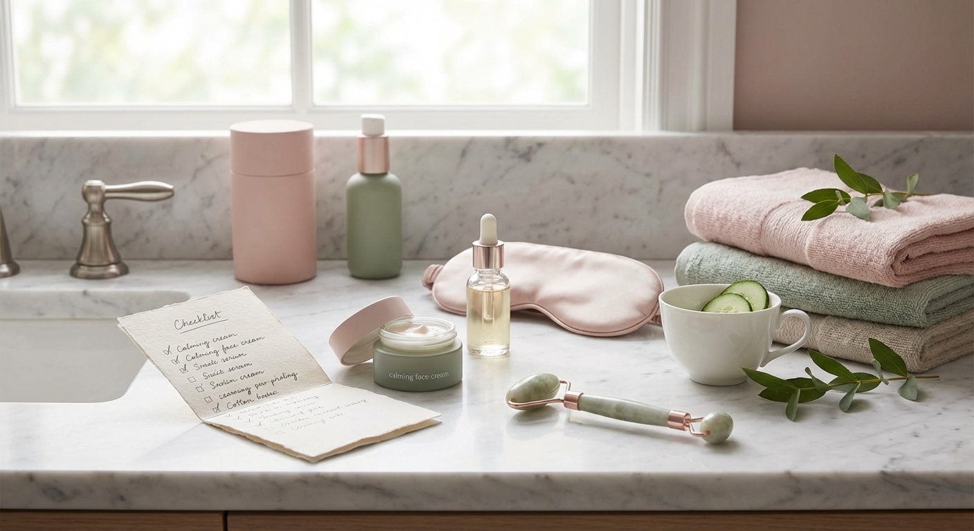 안면 홍조 완화를 위한 데일리 루틴 체크리스트