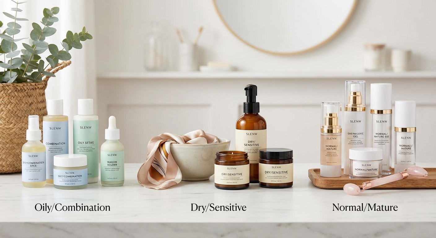 피부 타입별 추천 제품 배치 사진