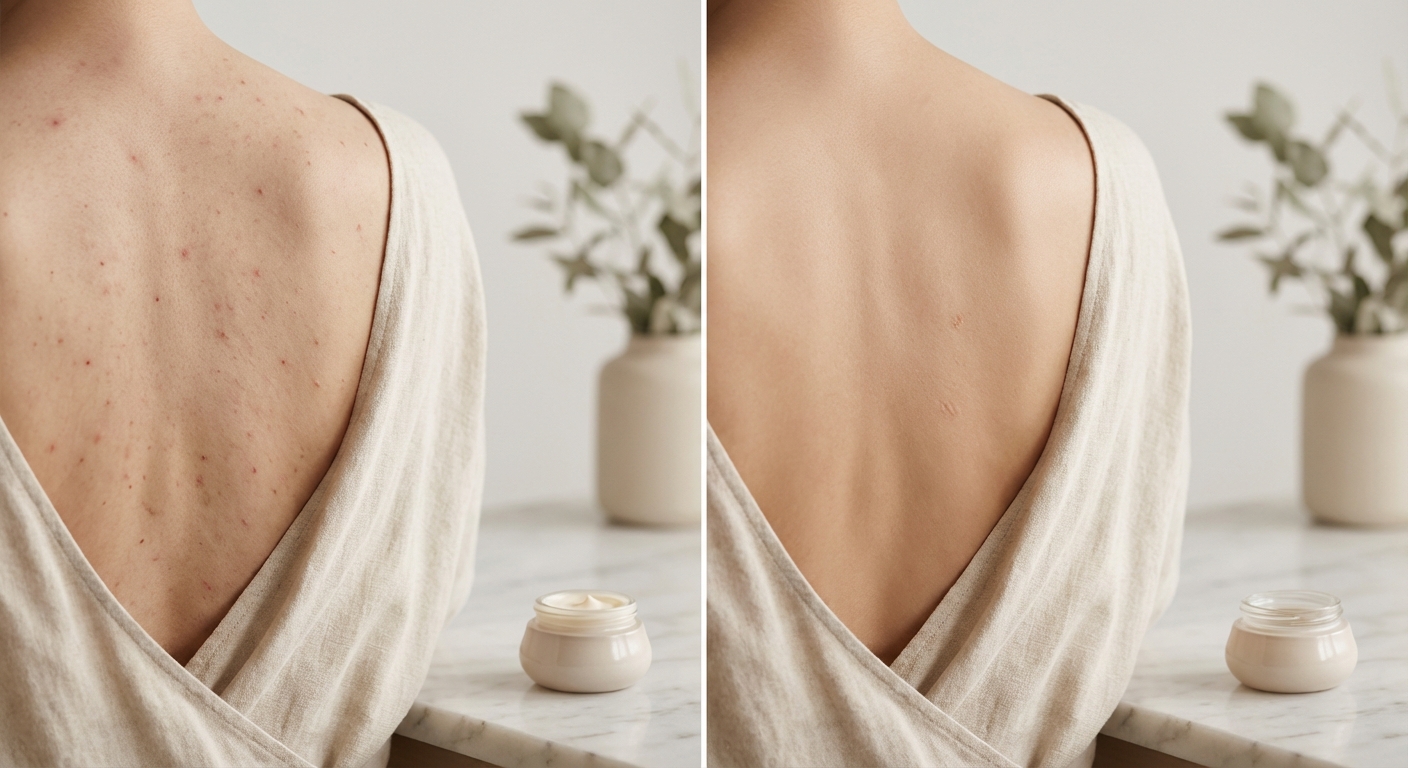 등드름 관리 전후 비교 사진