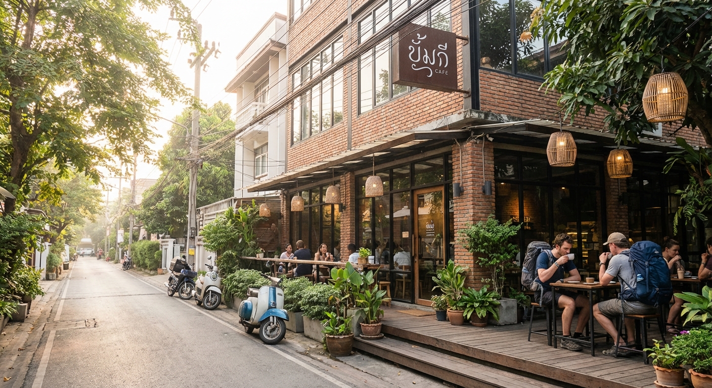 니만해민 거리 카페 전경