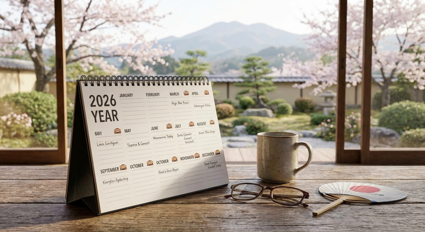 2026년 일본 콘서트 일정표 캘린더