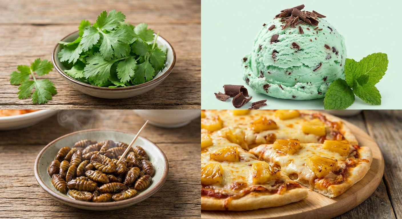 호불호 갈리는 음식 4대천왕: 고수·민트초코·번데기·파인애플피자