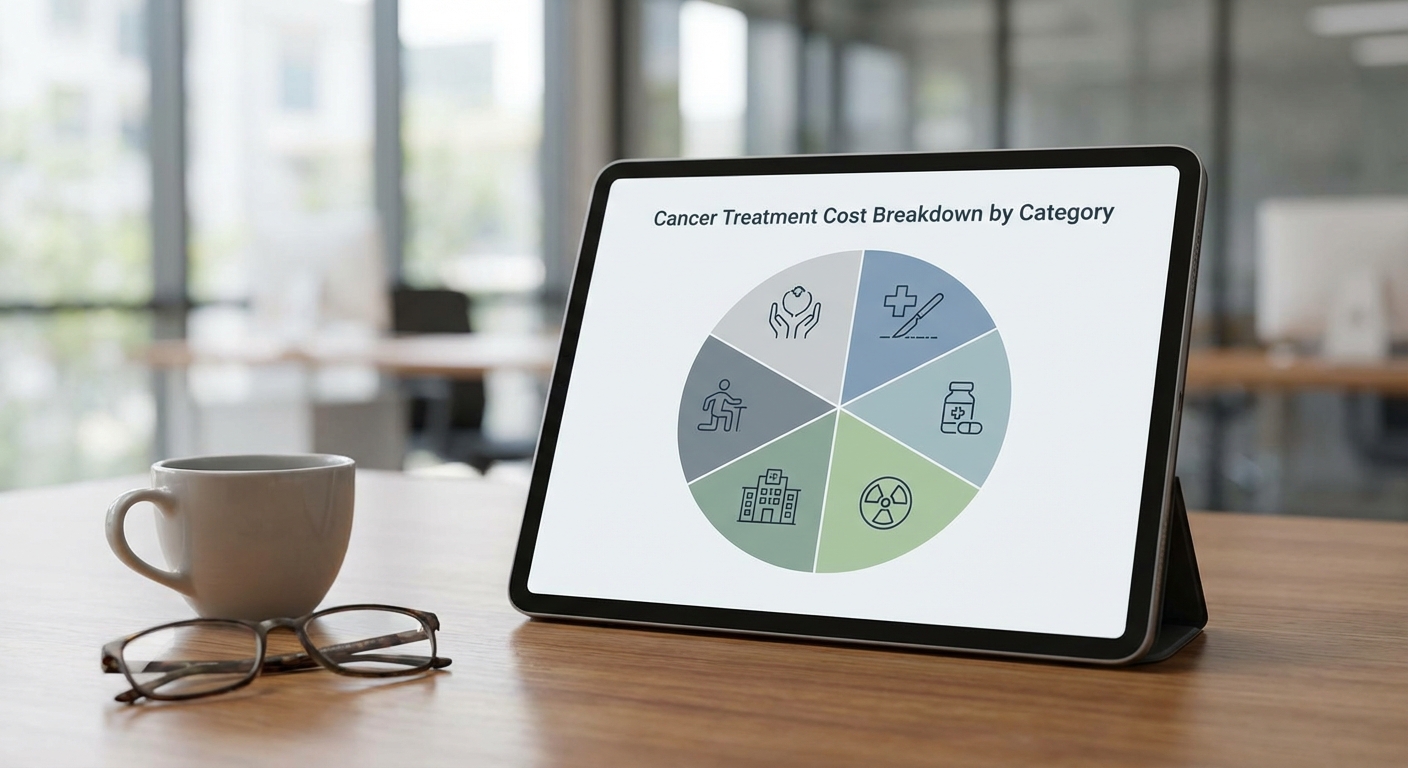 암 치료비 항목별 분포 그래프