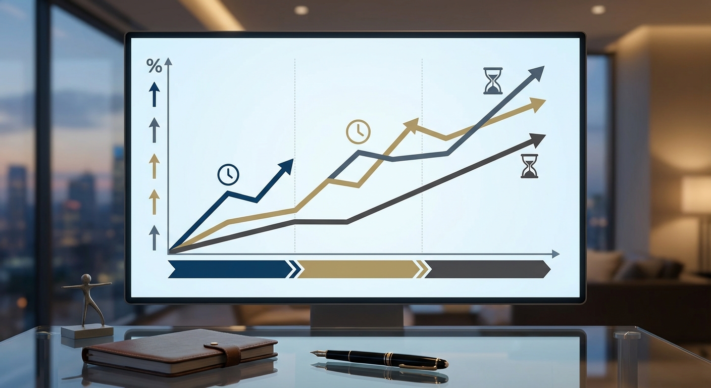 보유 기간별 수익률 비교 차트