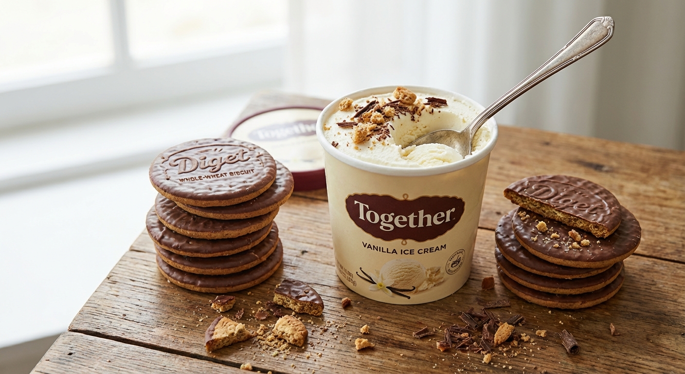 투게더와 다이제 비스킷 조합 사진