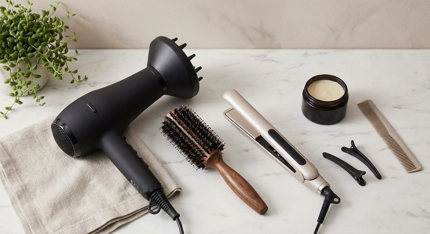 섀도우펌 스타일링 도구 세팅