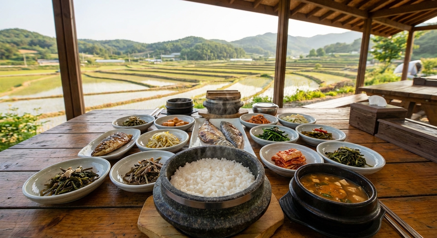 이천 쌀밥 상차림