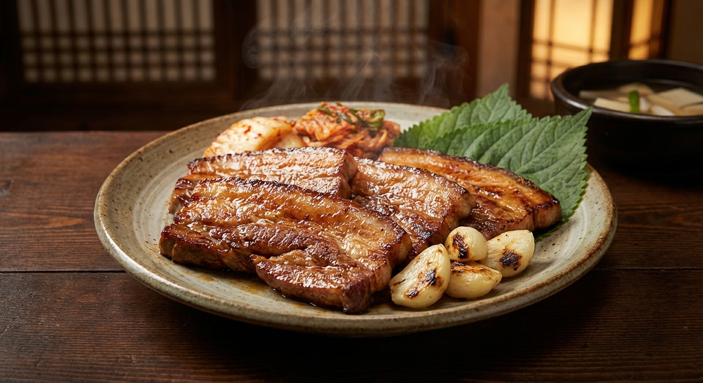 흑돼지 구이 식감 이미지