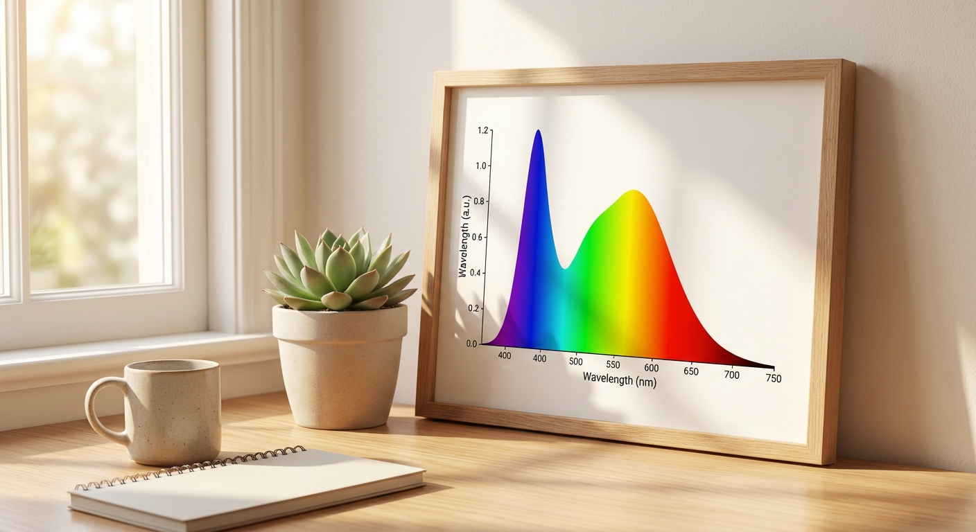 빛의 파장 스펙트럼 그래프