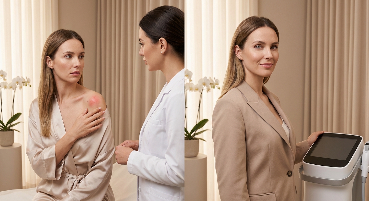 스테로이드 주사 시술 전후 비교