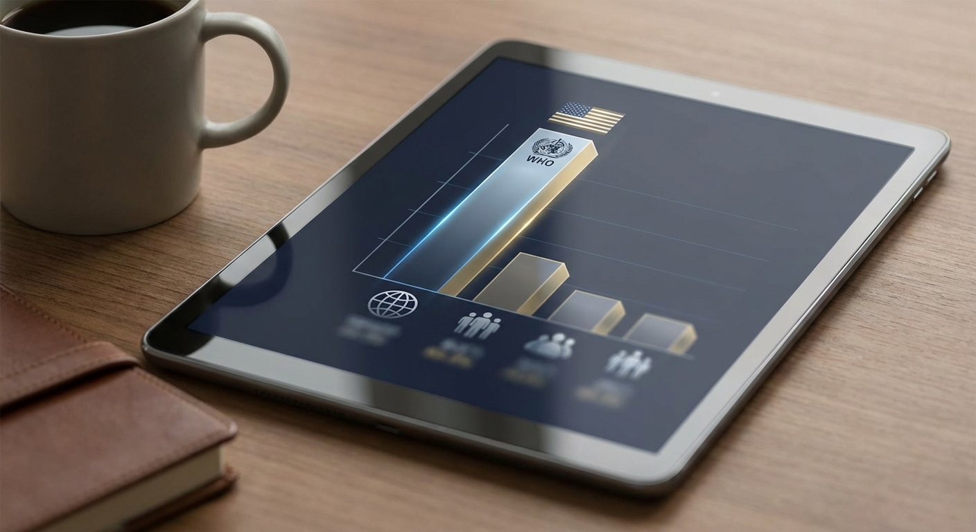 미국 WHO 분담금 비중 그래프