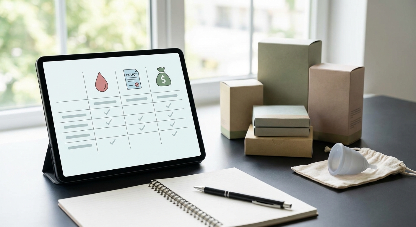 생리대 정책 대안 비교표