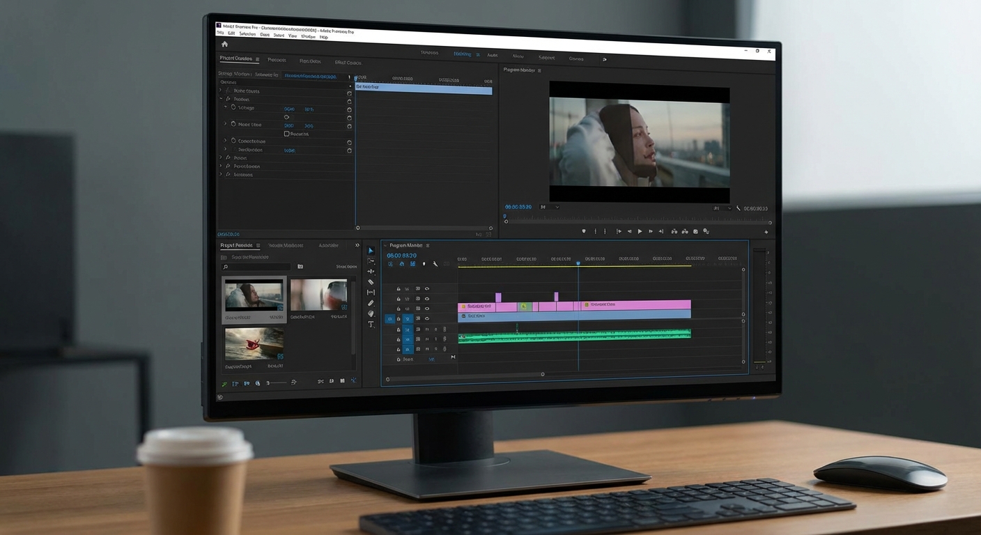 프리미어 프로 인터페이스 화면