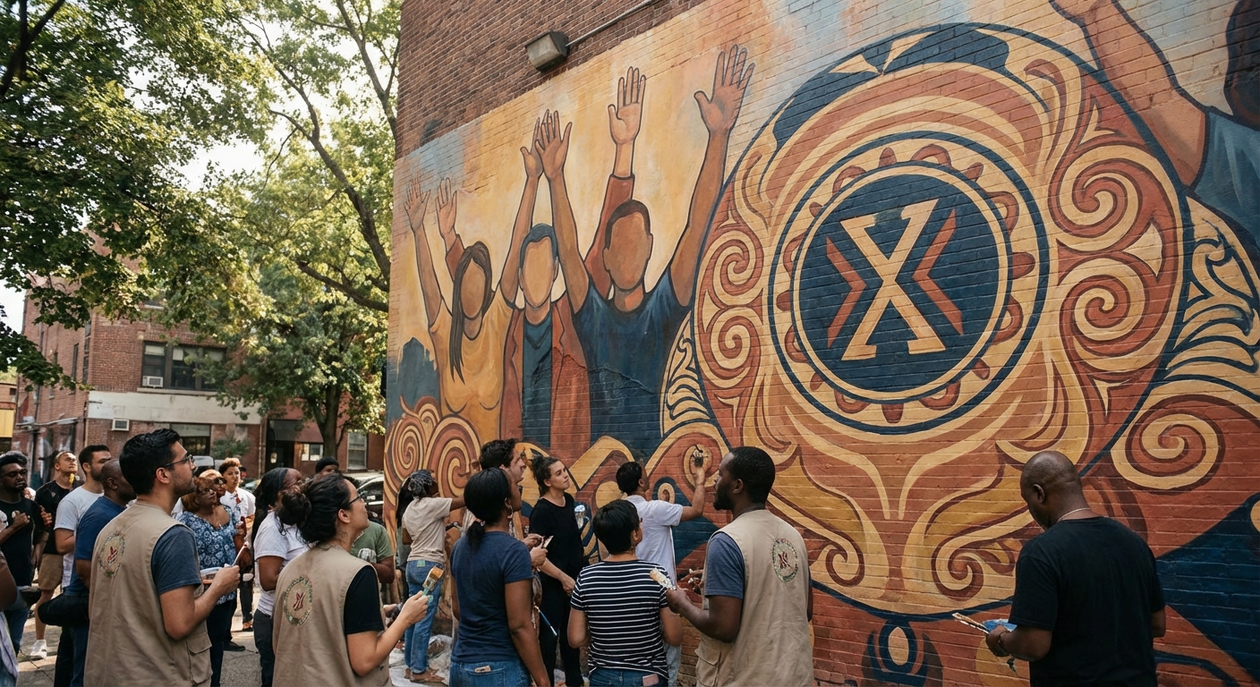 거리 괴롭힘에 반대하는 캠페인 포스터