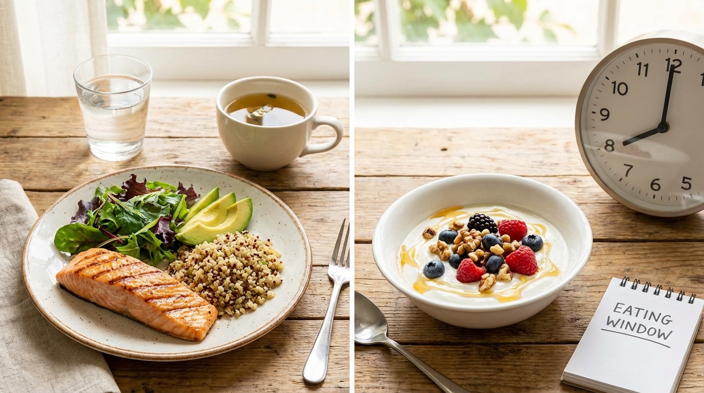 16:8 간헐적 단식 식단 예시