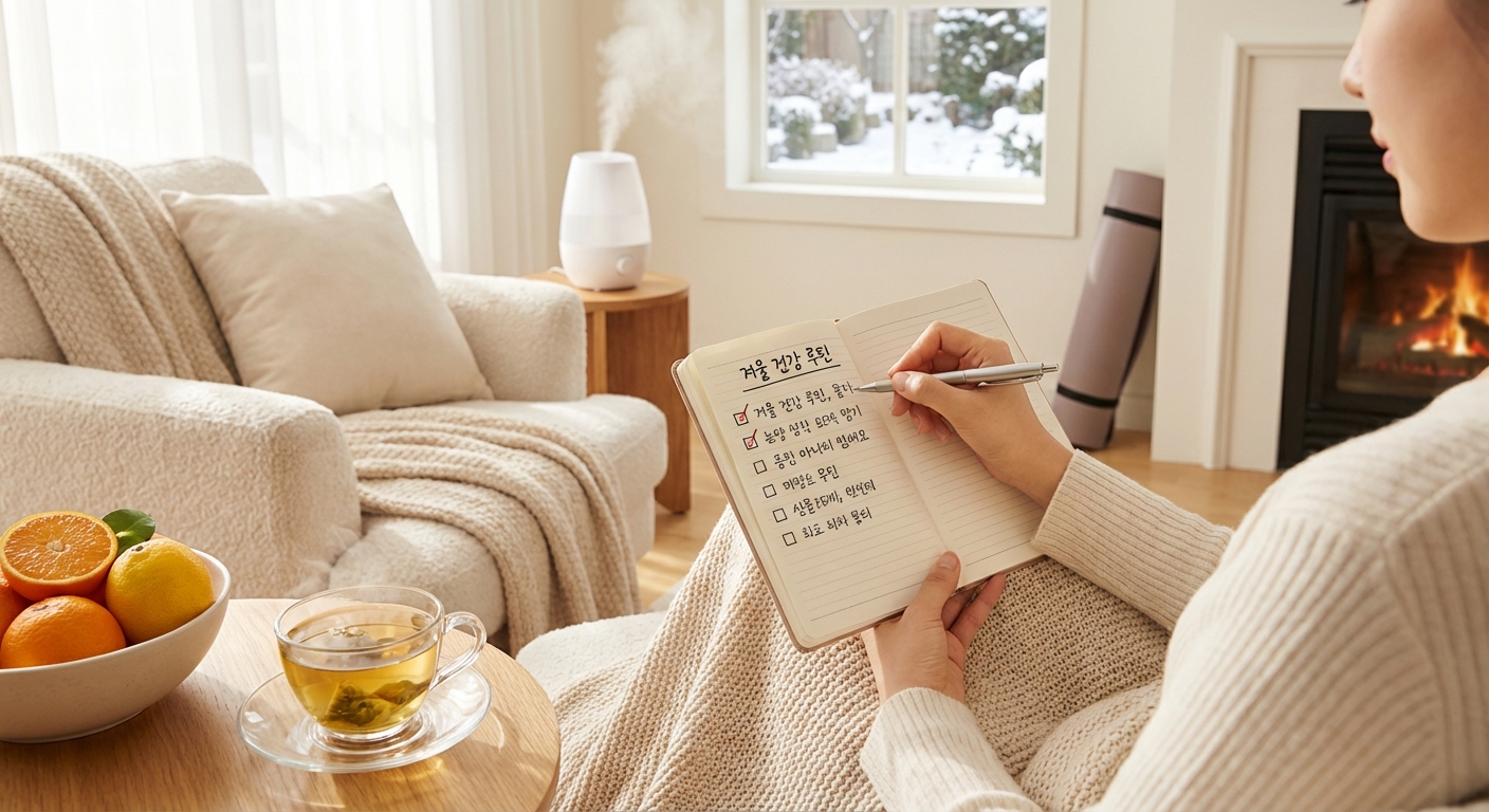 겨울철 건강 루틴 체크리스트