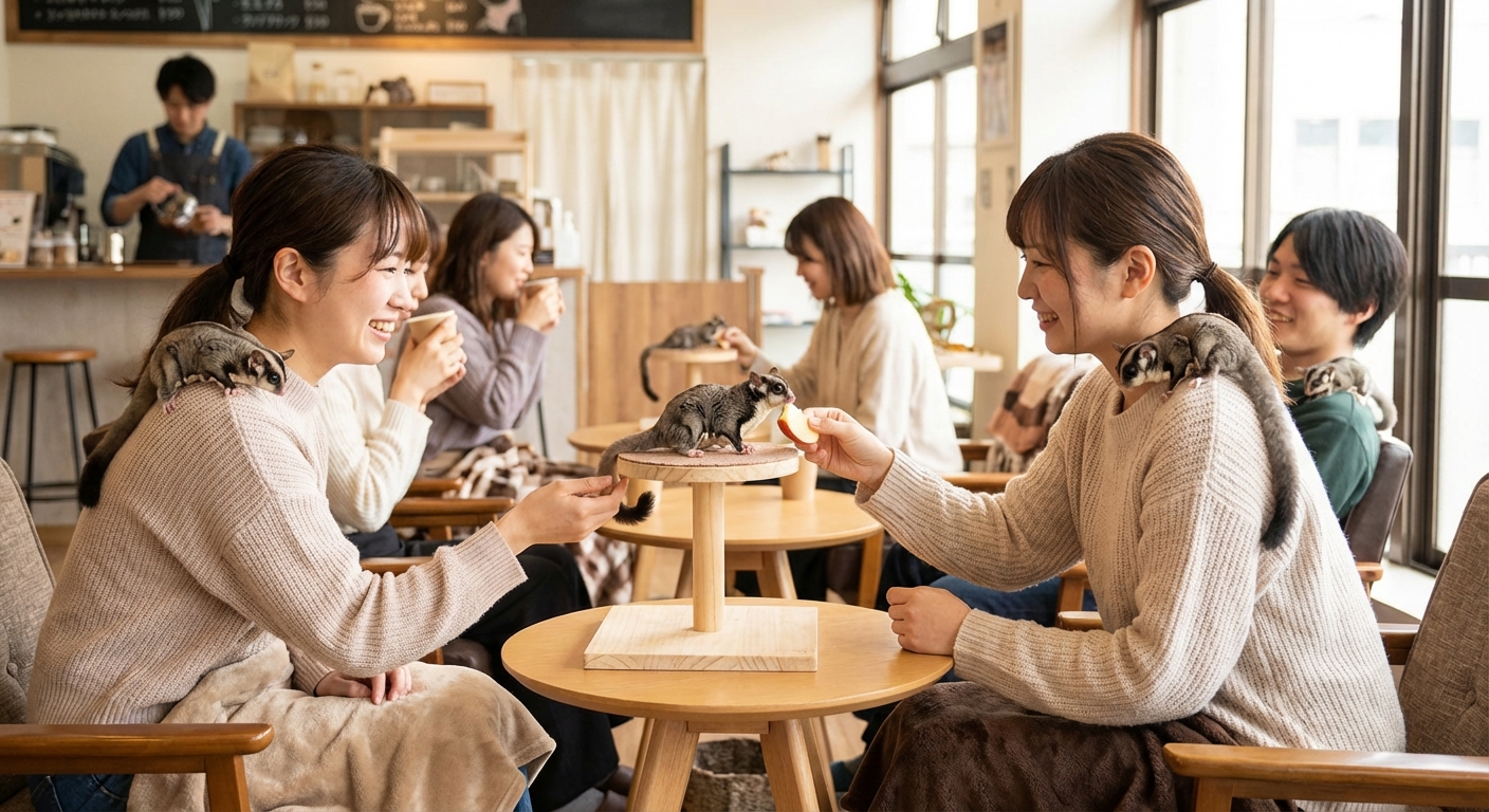 슈가 글라이더 체험 카페 모습