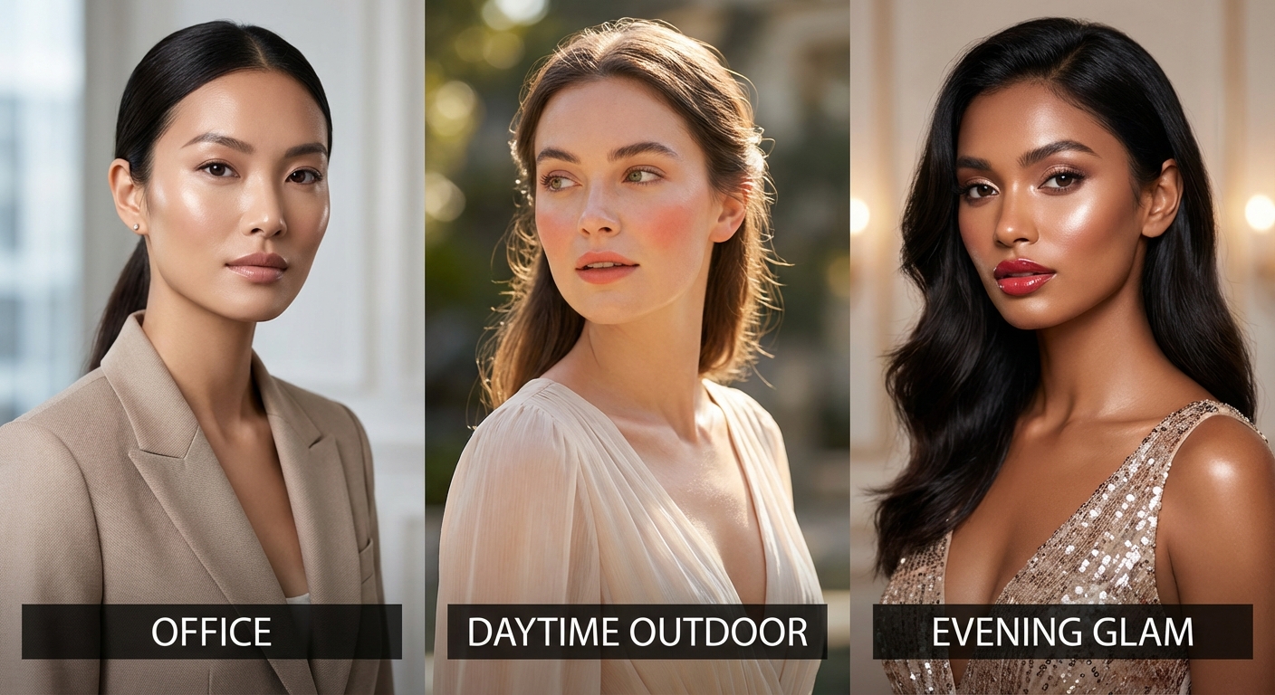 상황별 결광 메이크업 룩