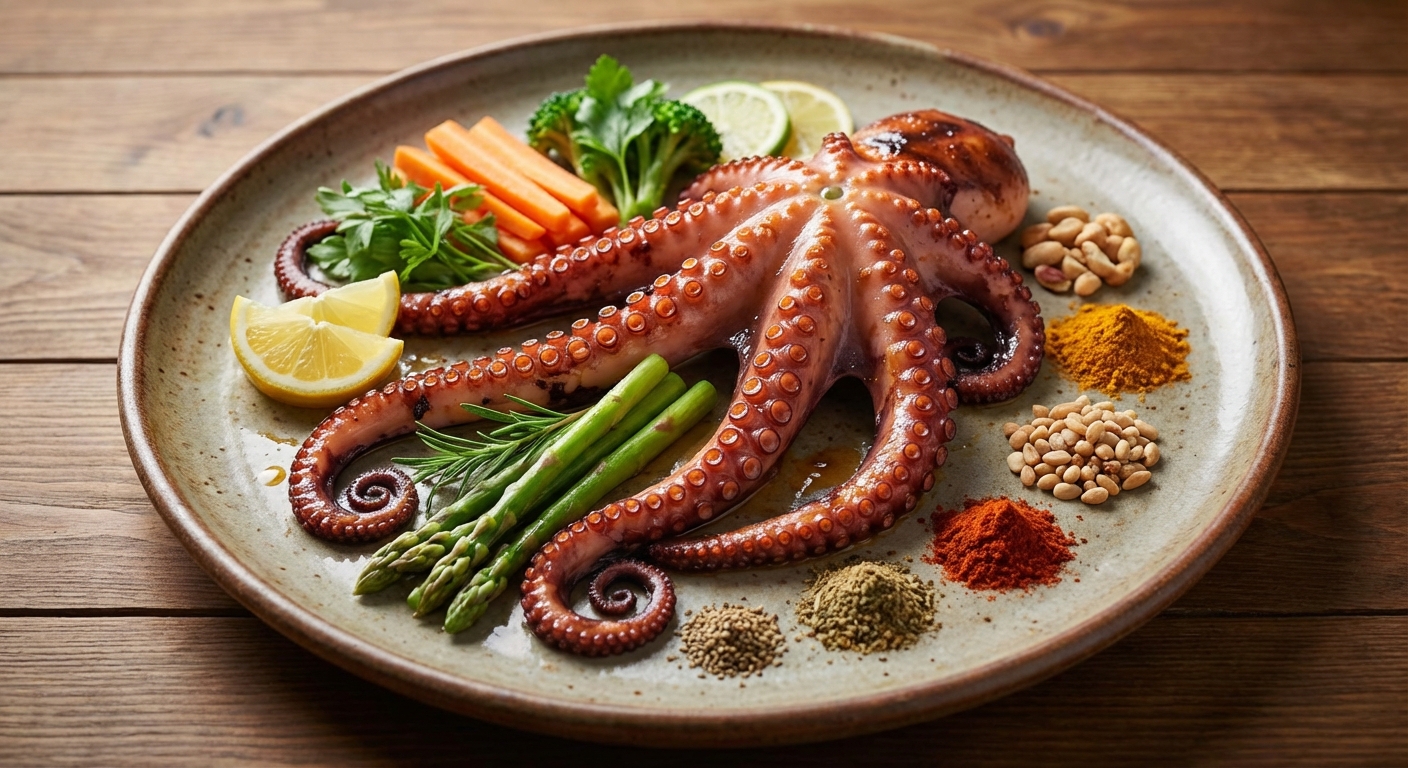 낙지 영양 성분 그래프