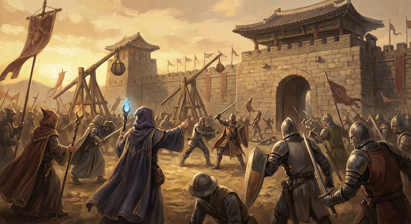 리니지 클래식 공성전 장면