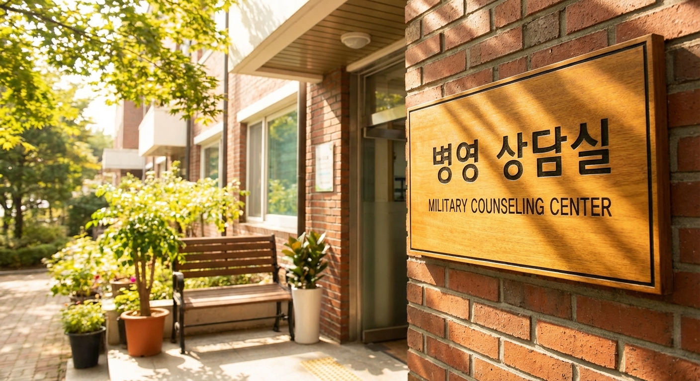 병영 상담실 표지판