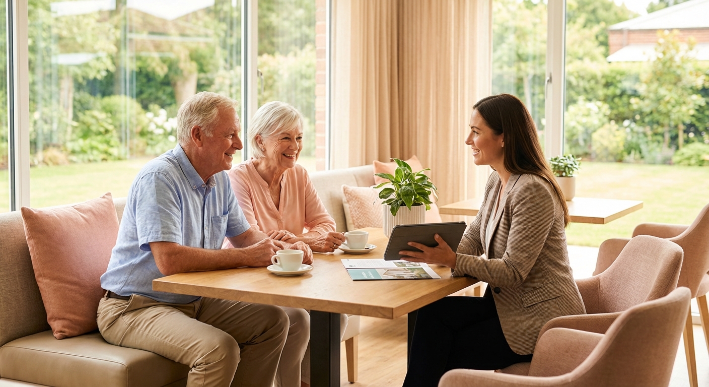 실버타운 입주 상담 장면