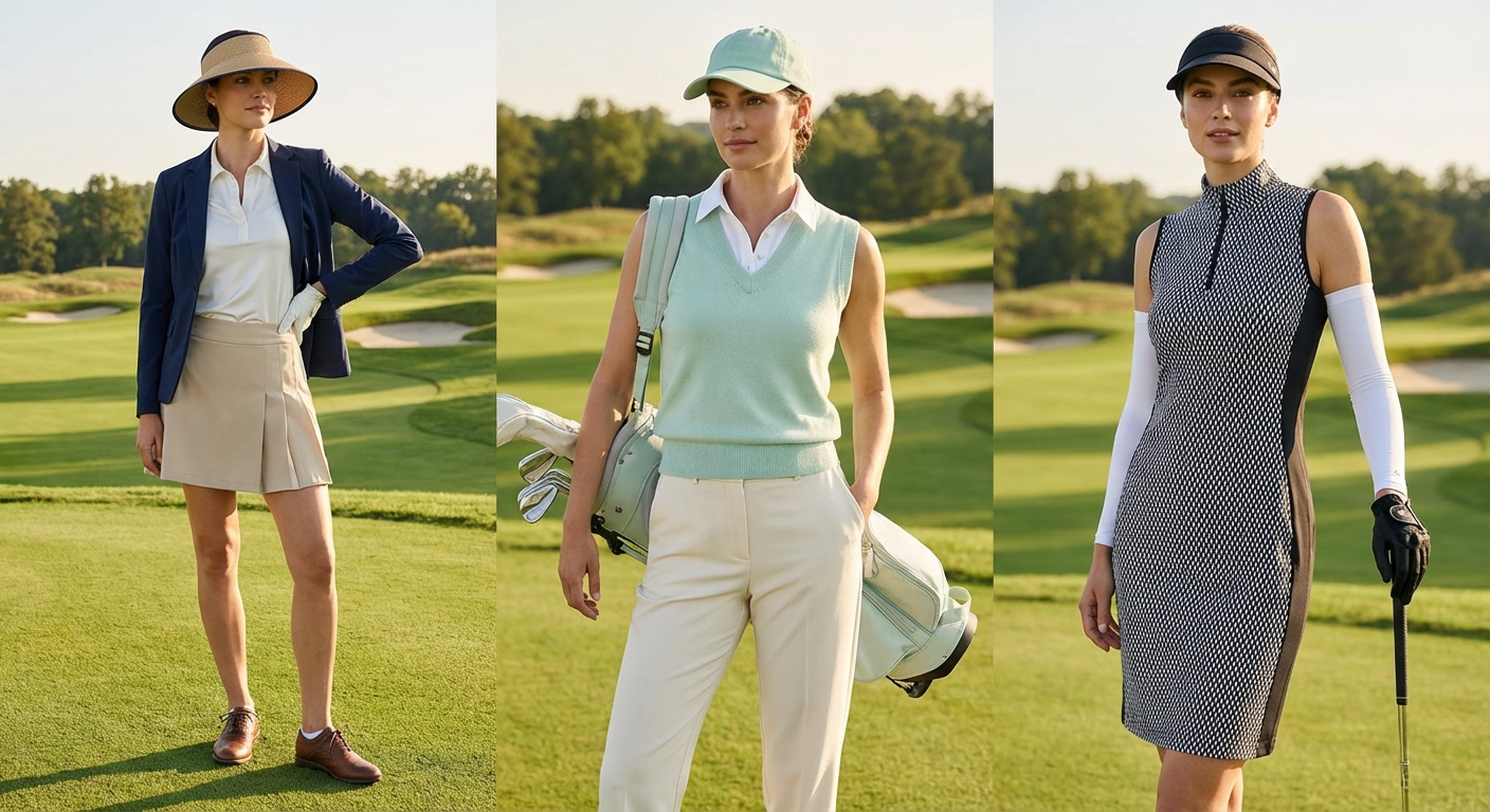 골프 웨어 코디 예시 3가지