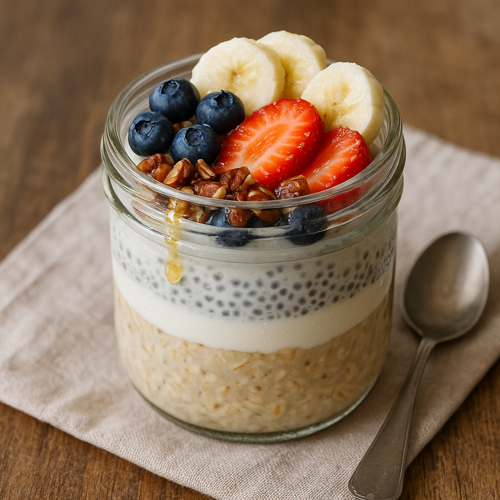 출근 10분 전까지 자고도 먹고 나가는 아침, 오버나이트 오트밀 레시피!