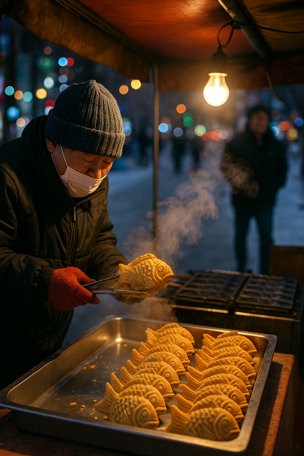 천원의 행복, 겨울 길거리 간식 원탑 5종, 붕어빵·호떡·군고구마·군밤·호빵