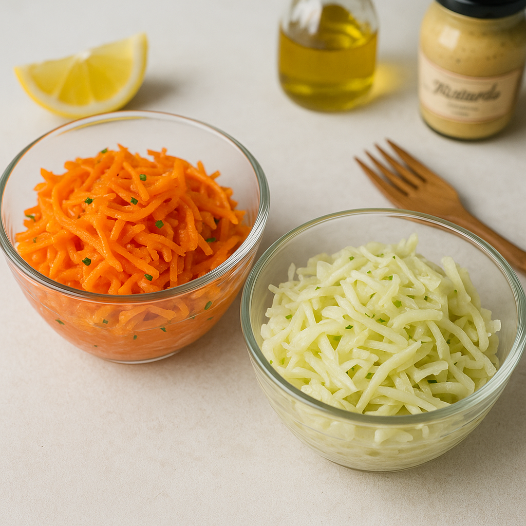 당근 라페 vs 양배추 라페 2025 - 간단 재료로 완성하는 두 가지 프렌치 샐러드 비교